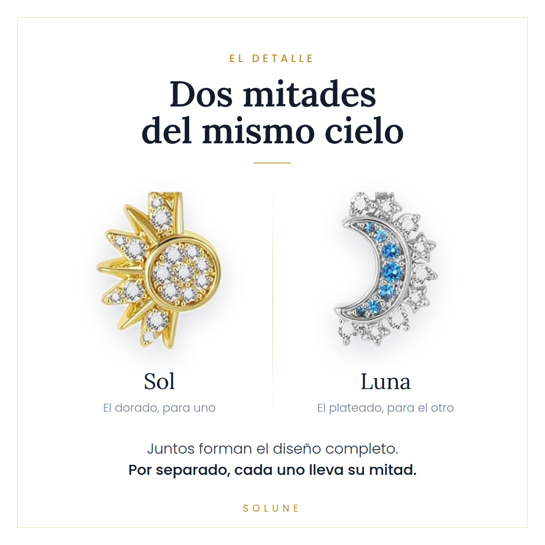 Set de Collares Sol y Luna para Parejas