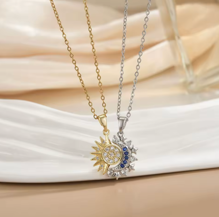 Set de Collares Sol y Luna para Parejas